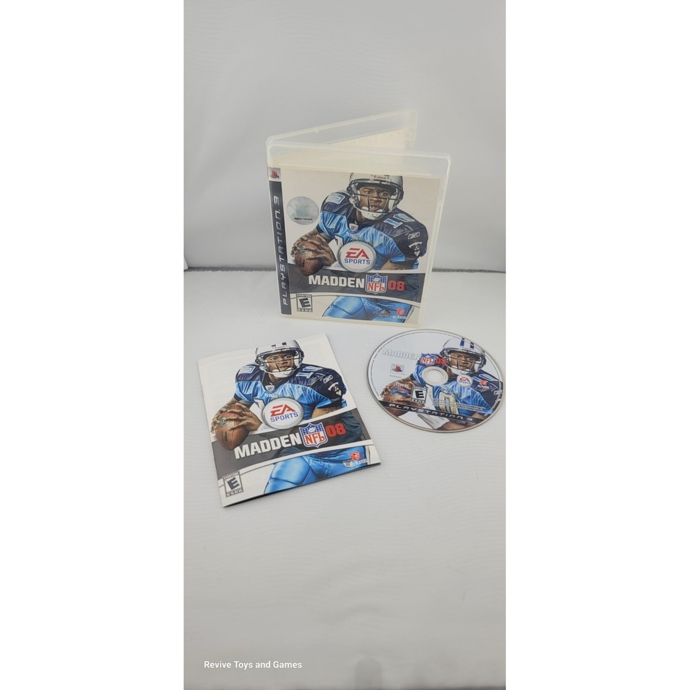 Madden NFL 08 (Sony PlayStation 3, PS3, 2007) CIB Complete Tested‎ and Working